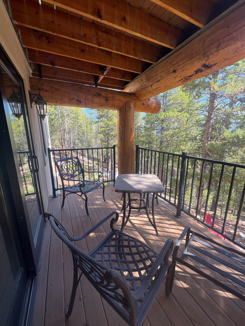 A covered deck