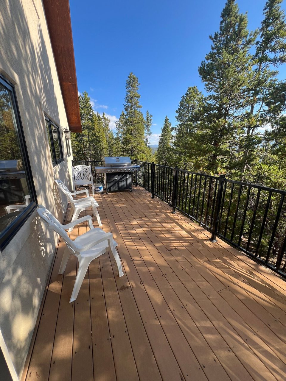 A deck in the trees