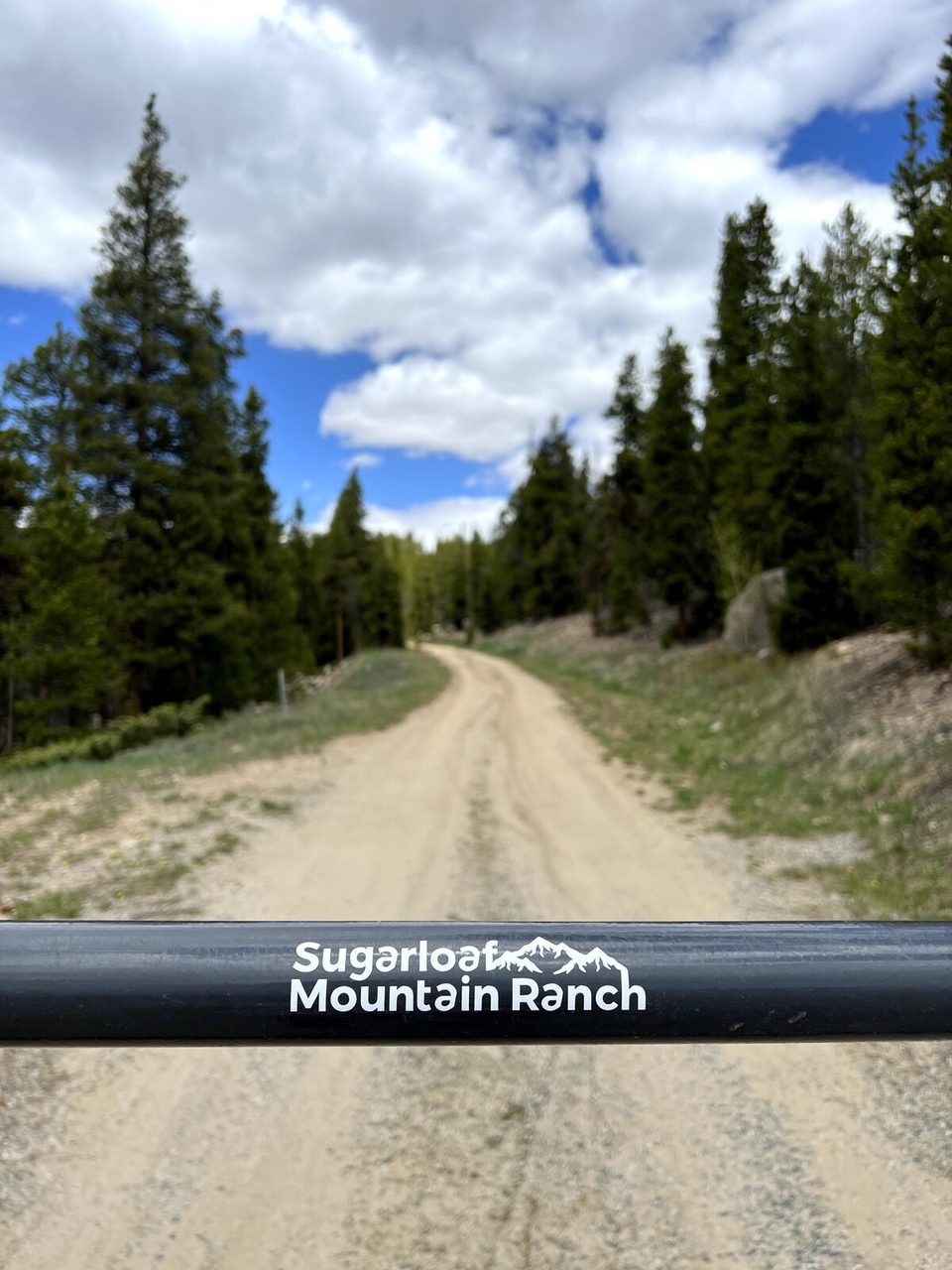The road up to Sugarloaf Mountain Ranch