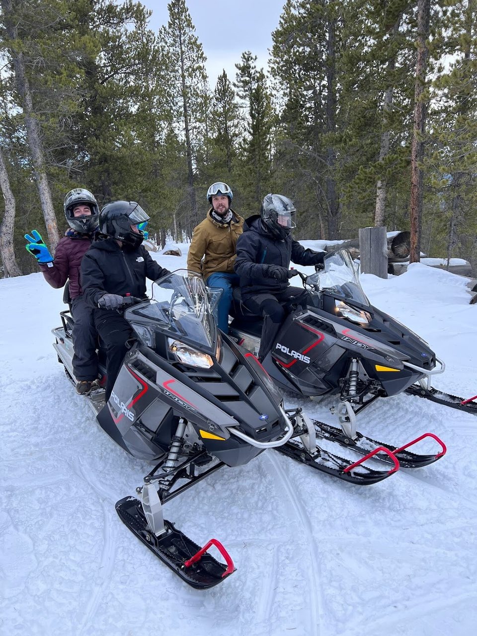 Guided snowmobiling from the ranch
